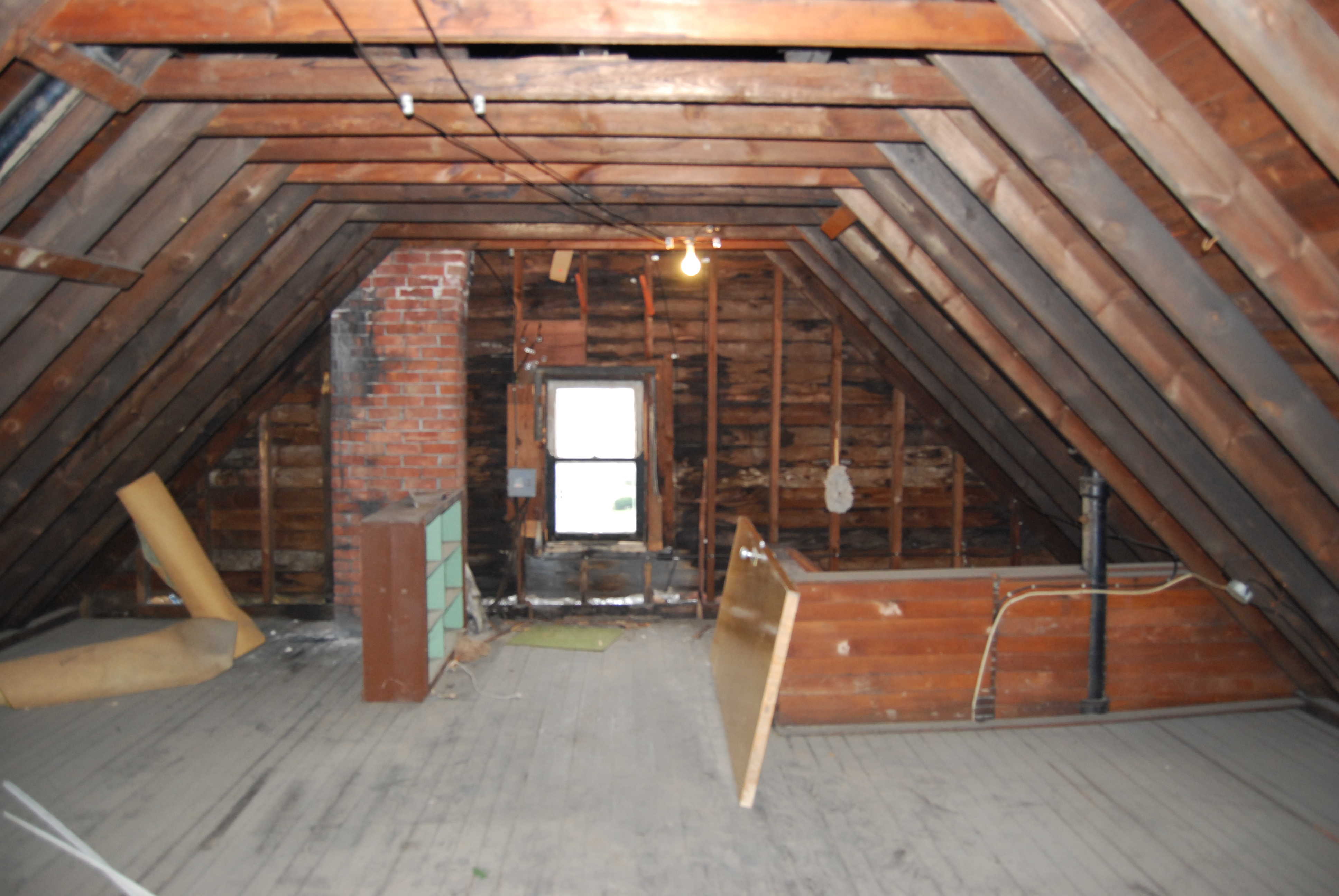 Finishing and arrangement of the‌ attic.
